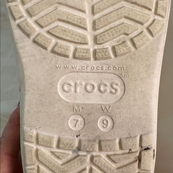 Crocs White Platform Size 9 Women’s 7 Men’s - Picture 9 of 10